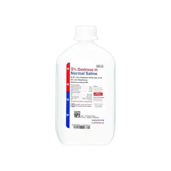 Normal Saline+dextrose 5% mix 500 ml
