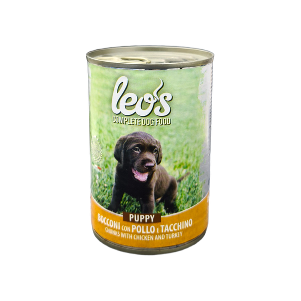 Leos Complete Dog food (Puppy) chunks with chicken and Turkey