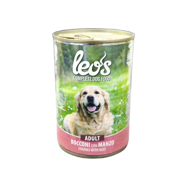Leos complete Dog food chunks with Beef (Adult)